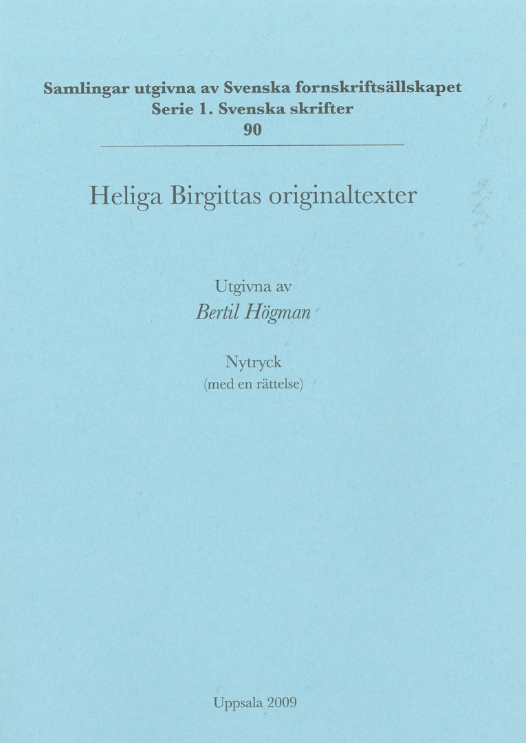 Heliga Birgittas originaltexter