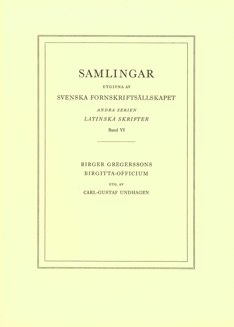 Birger Gregerssons Birgitta-officium